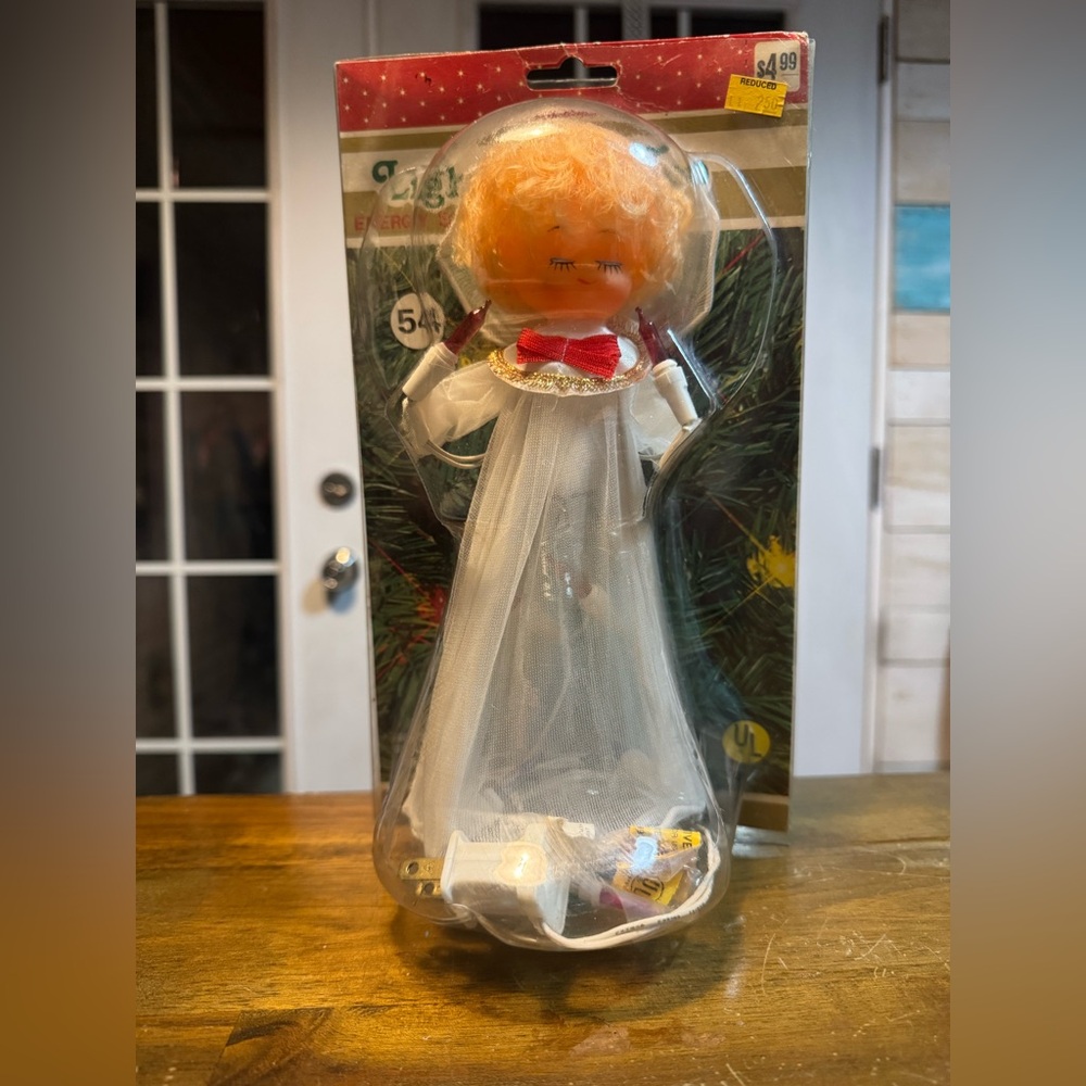 Vintage Angel Tree Topper Still In Package
